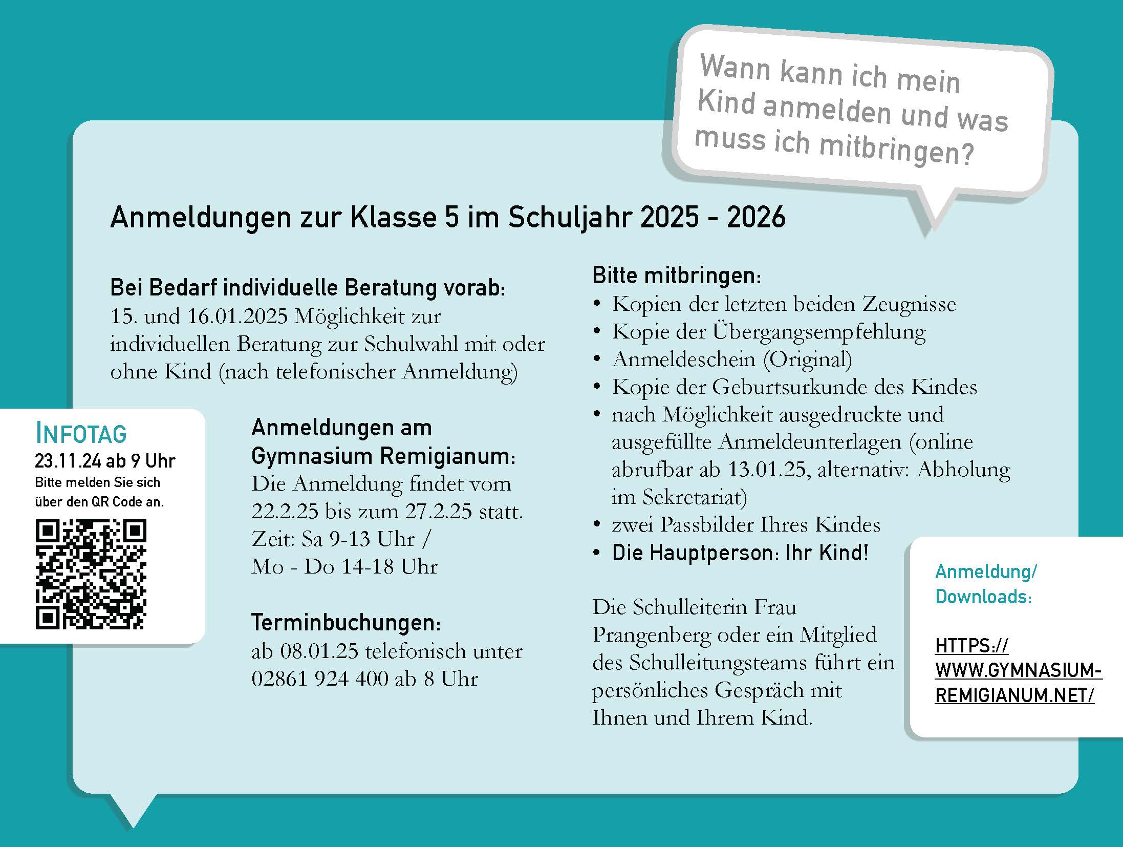 Anmeldefahrplan 2024