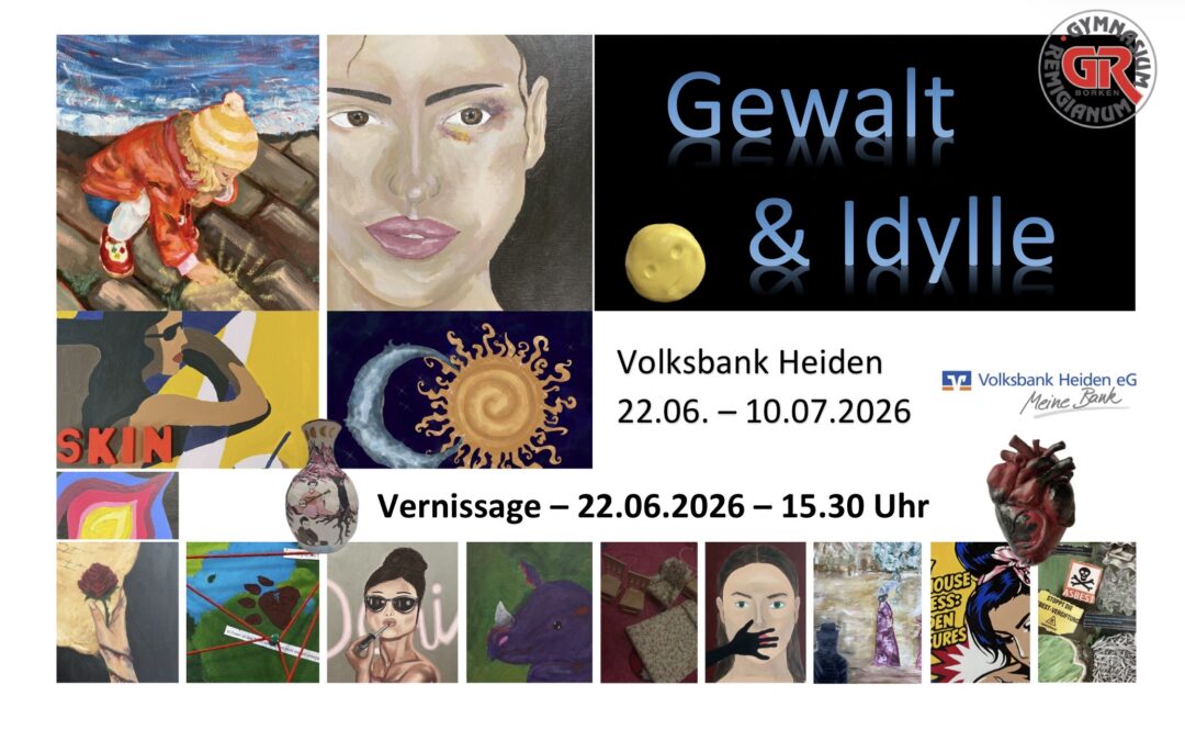 Ausstellung der Kunstwerke des Projektkurses der Q1